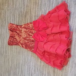 Vintage Red Sequin Gown